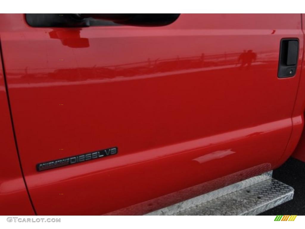 2000 F550 Super Duty XL Regular Cab 4x4 Dump Truck - Red / Medium Graphite photo #20