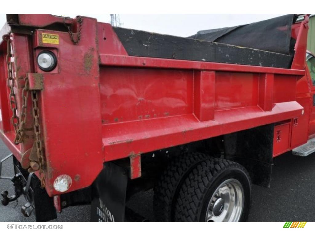 2000 F550 Super Duty XL Regular Cab 4x4 Dump Truck - Red / Medium Graphite photo #23