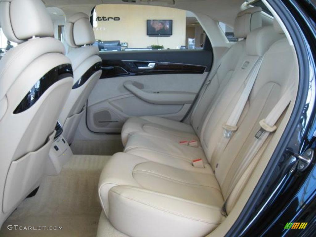 Velvet Beige Interior 2011 Audi A8 L 4.2 FSI quattro Photo #44792626