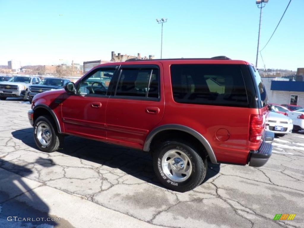 1999 Expedition XLT 4x4 - Laser Red Metallic / Medium Graphite photo #7