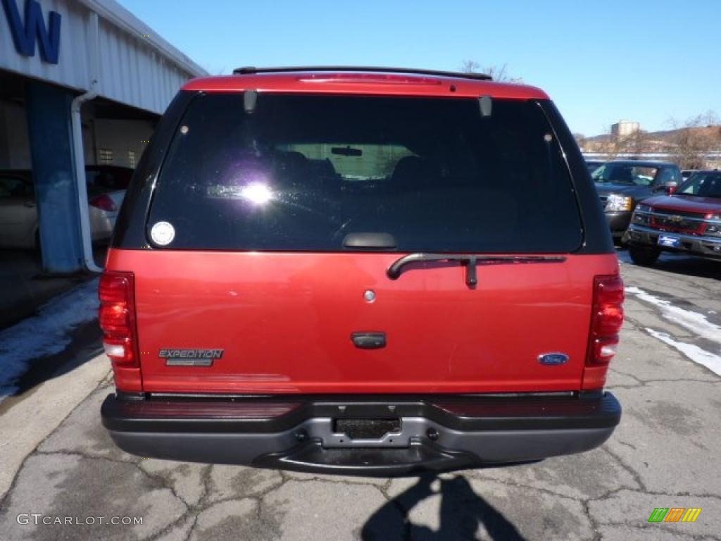 1999 Expedition XLT 4x4 - Laser Red Metallic / Medium Graphite photo #9