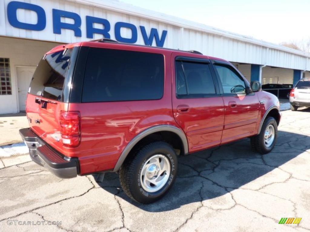1999 Expedition XLT 4x4 - Laser Red Metallic / Medium Graphite photo #10