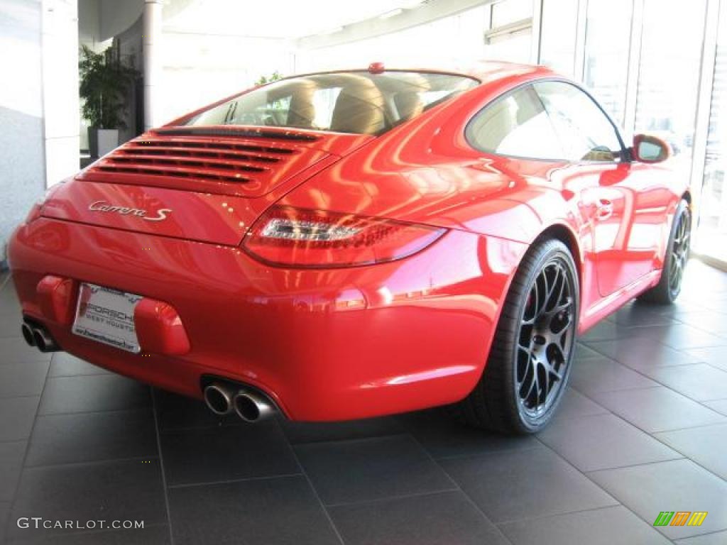 2011 911 Carrera S Coupe - Guards Red / Sand Beige photo #4