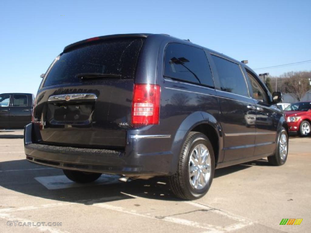2008 Town & Country Limited - Modern Blue Pearlcoat / Medium Slate Gray/Light Shale photo #3