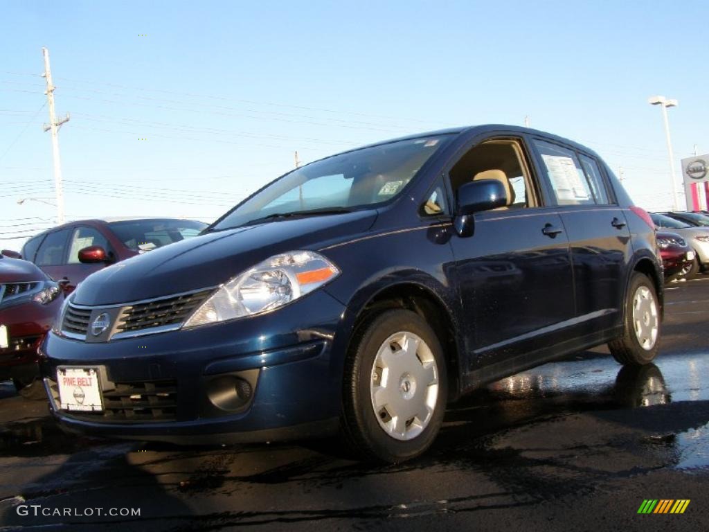 Blue Onyx 2008 Nissan Versa 1.8 S Hatchback Exterior Photo #44798090