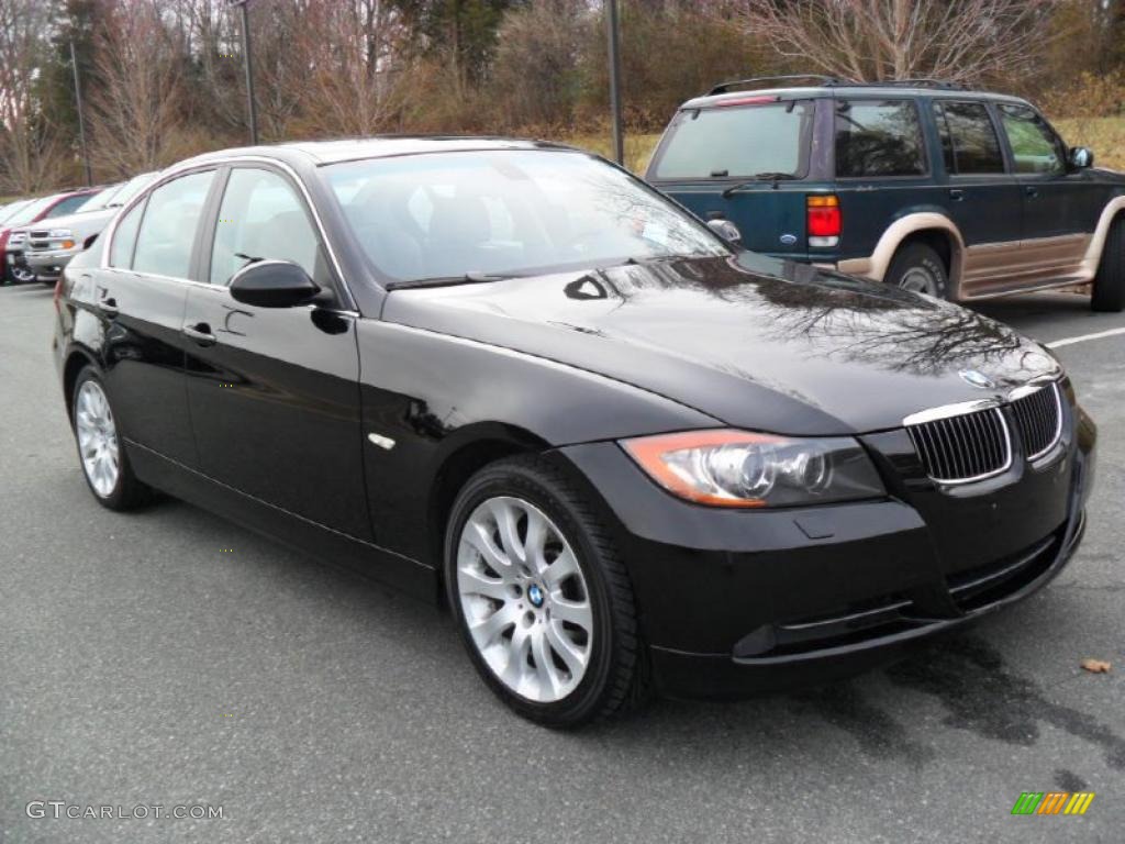 2006 3 Series 330xi Sedan - Jet Black / Terra/Black Dakota Leather photo #6
