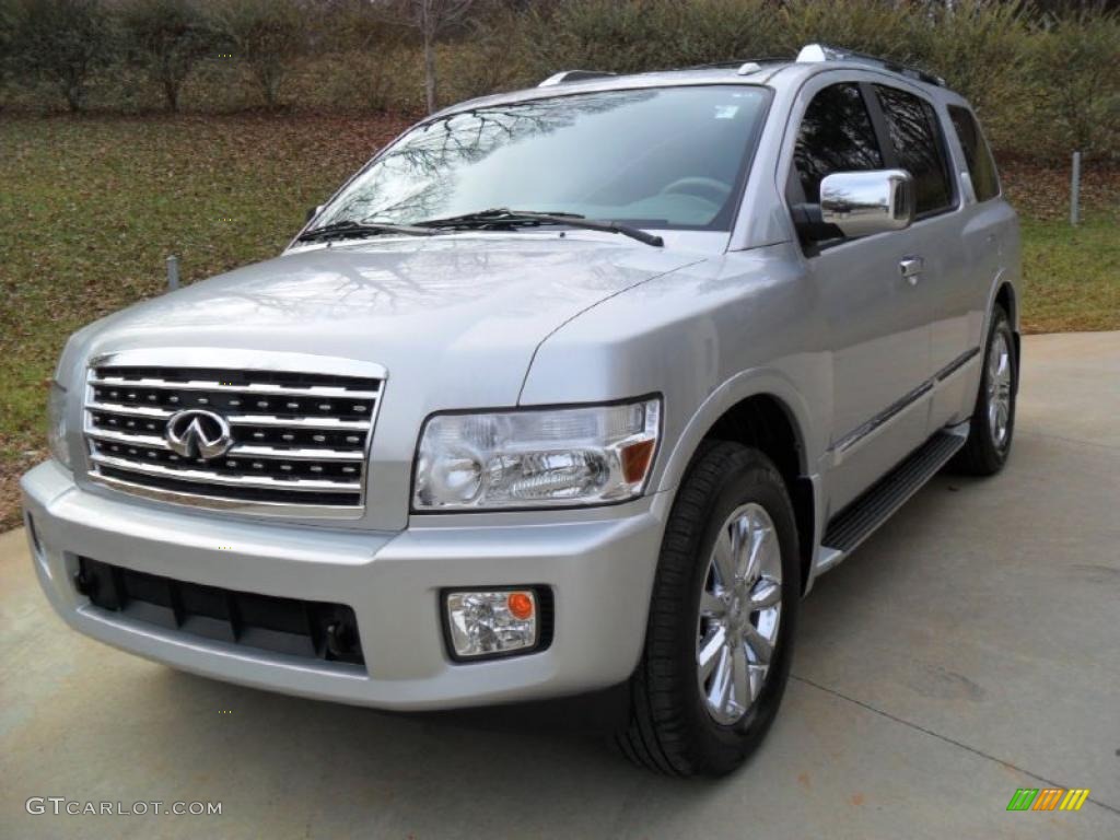 2009 QX 56 4WD - Silver Indulgence / Stone photo #1