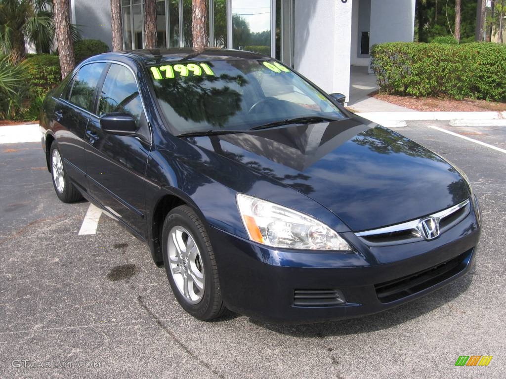 2006 Accord EX-L Sedan - Royal Blue Pearl / Gray photo #1