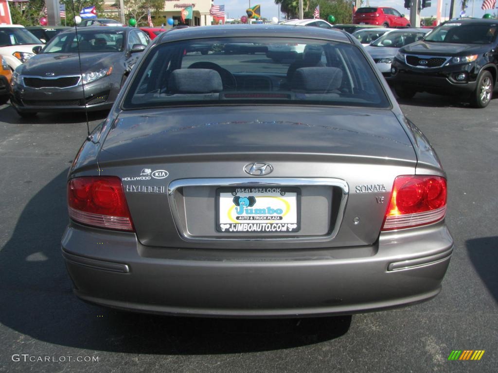 2002 Sonata LX V6 - Slate Gray / Black photo #9