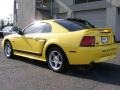 2000 Zinc Yellow Ford Mustang GT Coupe  photo #8