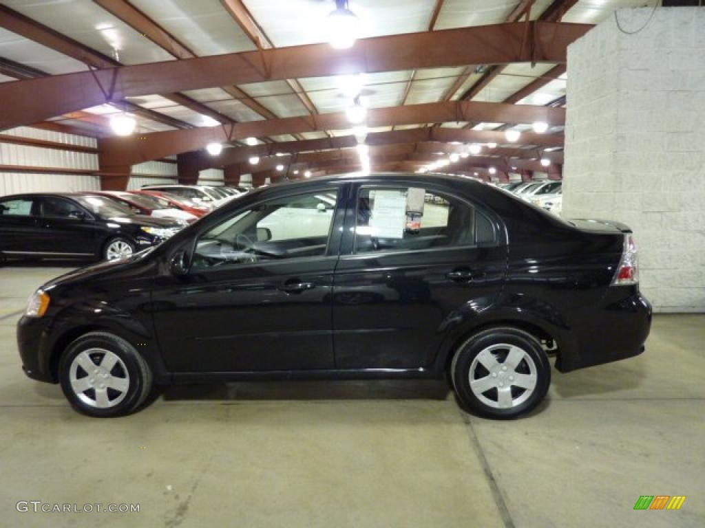 2010 Aveo LT Sedan - Black Granite / Charcoal photo #1