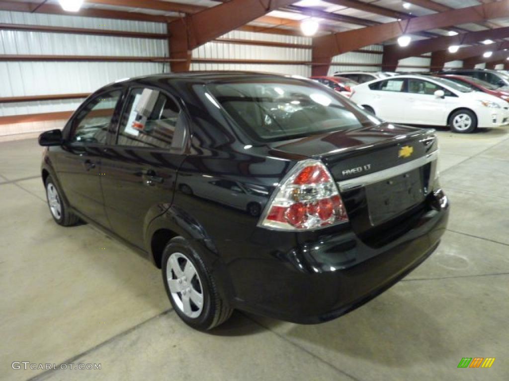 2010 Aveo LT Sedan - Black Granite / Charcoal photo #2