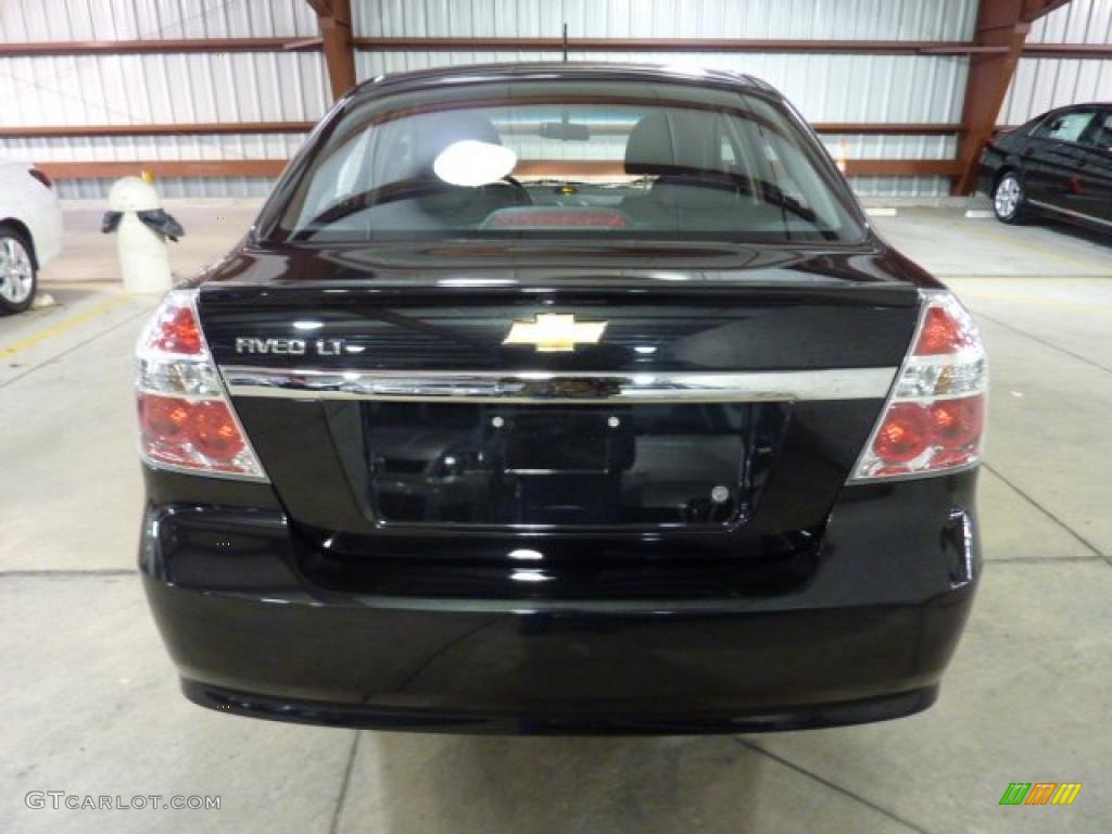 2010 Aveo LT Sedan - Black Granite / Charcoal photo #3