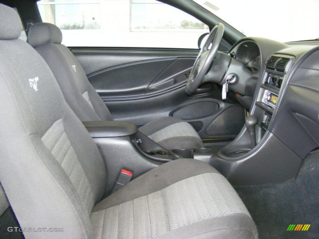 2000 Mustang GT Coupe - Zinc Yellow / Dark Charcoal photo #25