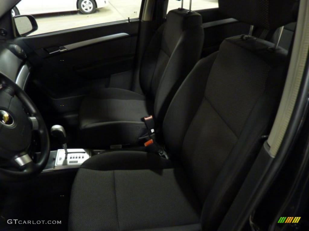 2010 Aveo LT Sedan - Black Granite / Charcoal photo #7