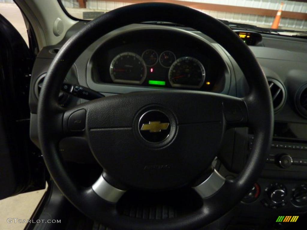 2010 Aveo LT Sedan - Black Granite / Charcoal photo #18