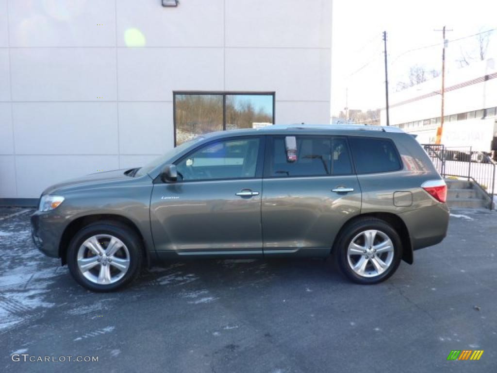 2008 Highlander Limited 4WD - Cypress Green Pearl / Sand Beige photo #1