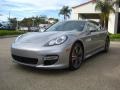 Platinum Silver Metallic 2011 Porsche Panamera Turbo