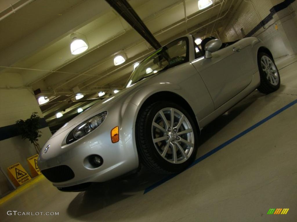 2007 MX-5 Miata Grand Touring Roadster - Sunlight Silver Metallic / Black photo #1