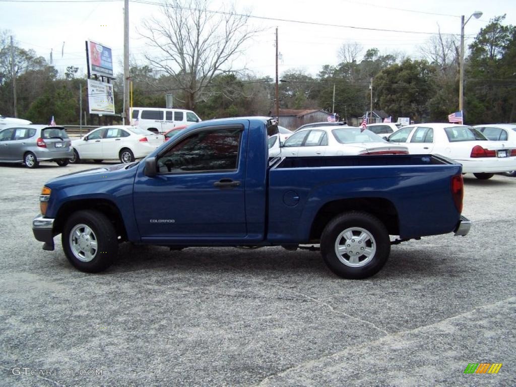 2005 Colorado LS Regular Cab - Superior Blue Metallic / Medium Dark Pewter photo #8