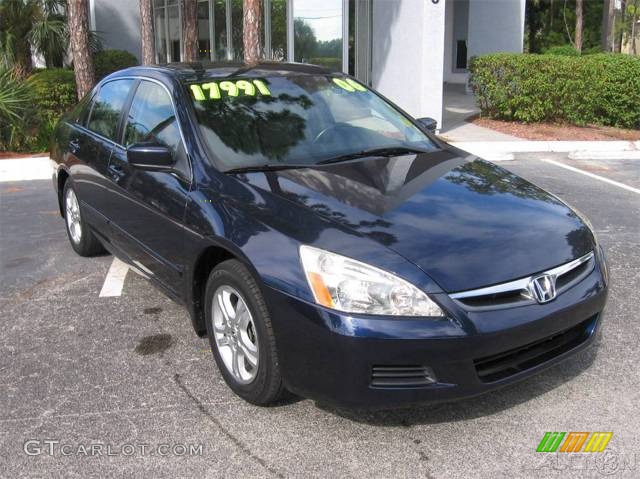 2006 Accord EX-L Sedan - Royal Blue Pearl / Gray photo #17