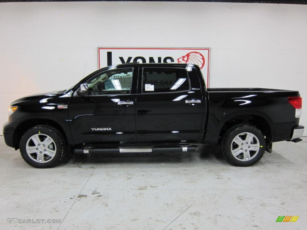 2011 Tundra Limited CrewMax 4x4 - Black / Graphite Gray photo #12