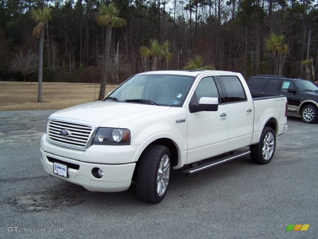 2008 F150 Limited SuperCrew - Oxford White / Tan photo #1