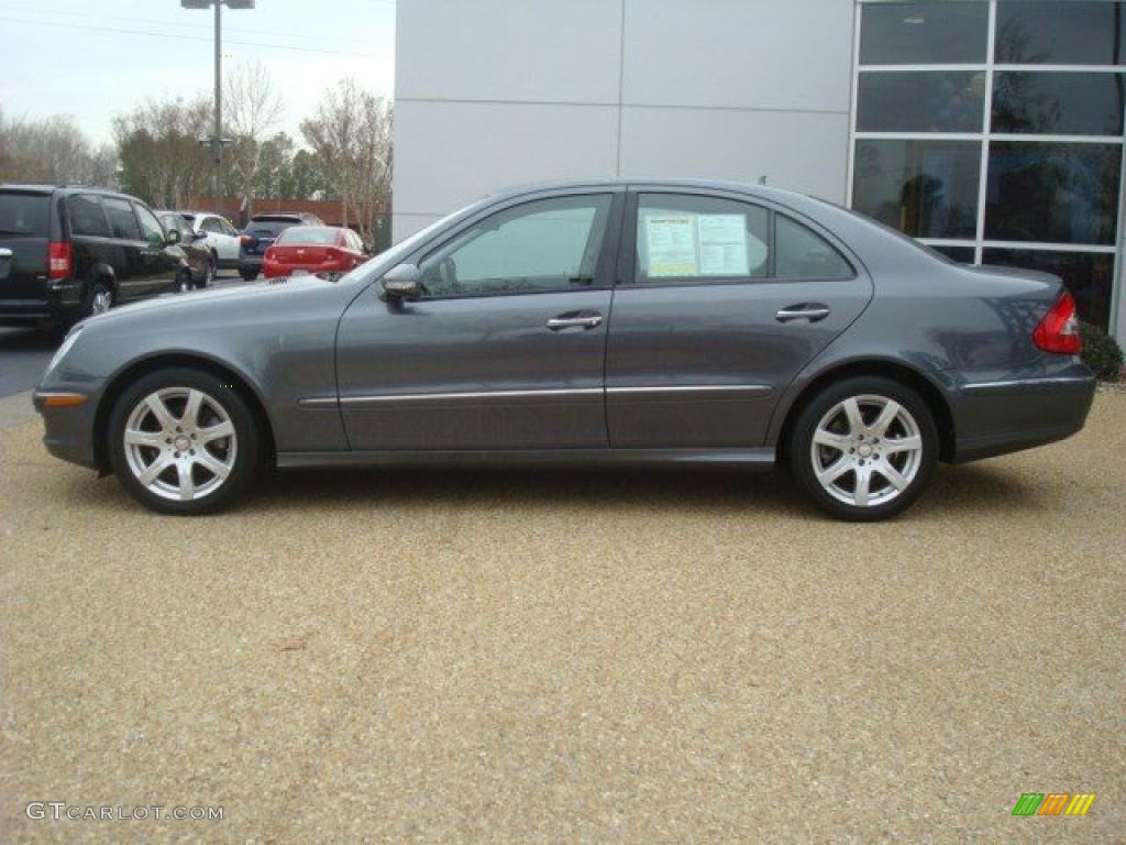 2008 E 350 Sedan - Flint Grey Metallic / Black photo #3