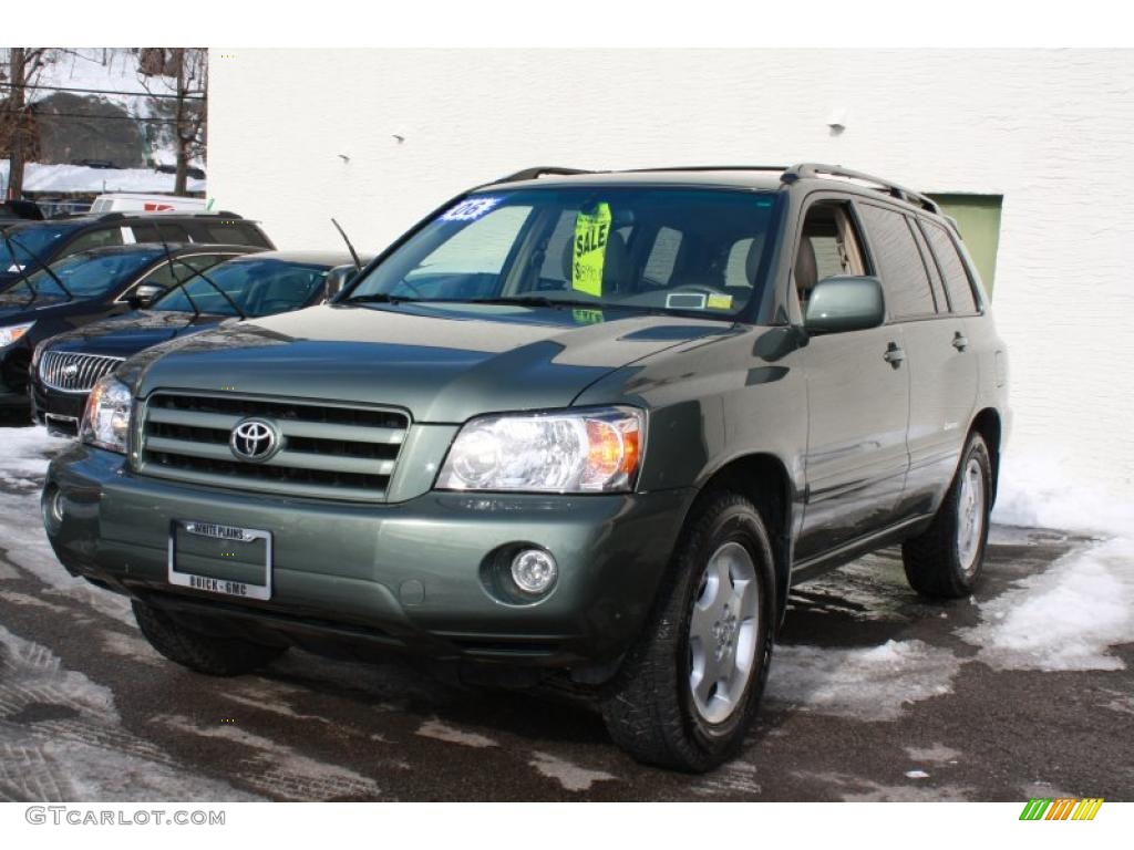 2006 Highlander Limited 4WD - Oasis Green Pearl / Ivory Beige photo #1