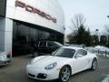 2011 Carrara White Porsche Cayman   photo #1