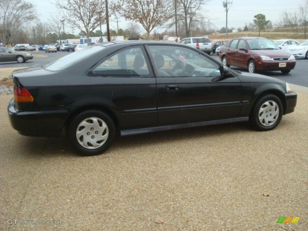 1997 Civic EX Coupe - Black Pearl Metallic / Gray photo #5