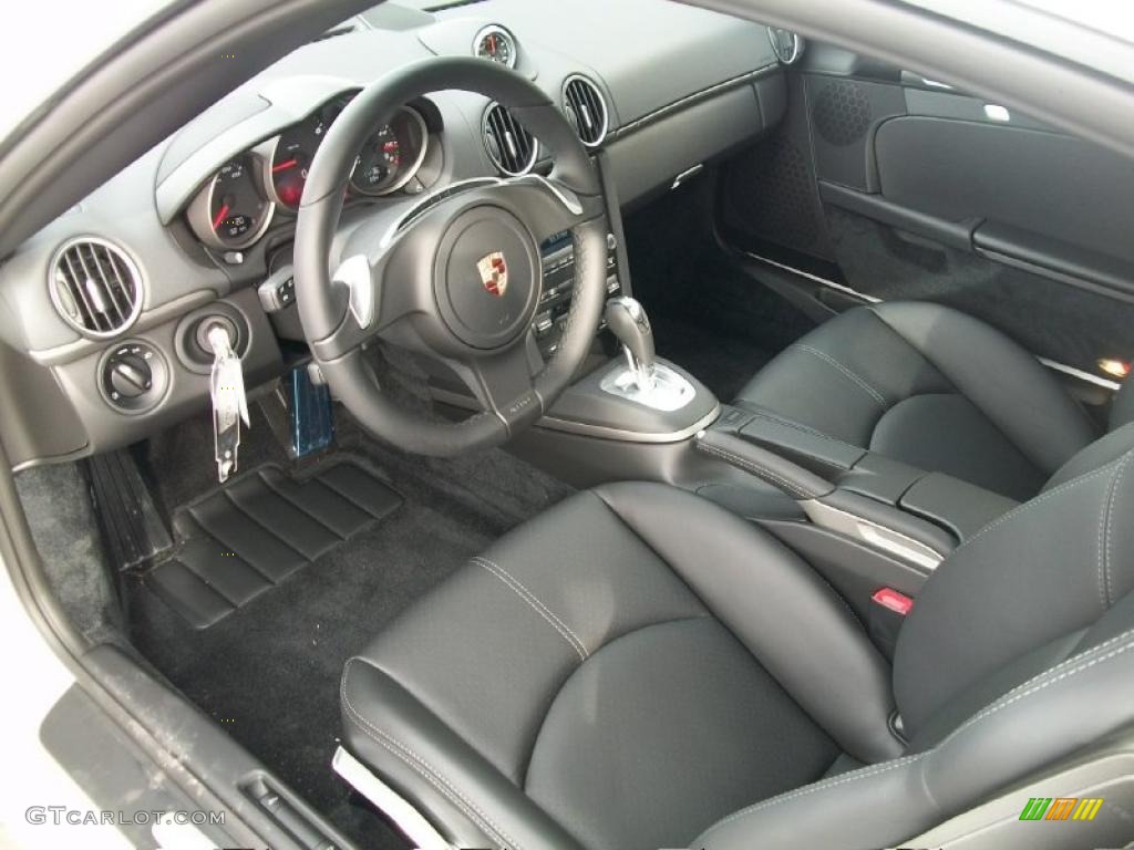 Black Interior 2011 Porsche Cayman Standard Cayman Model Photo #44814536