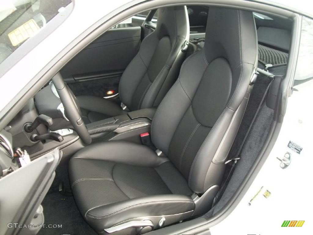 Black Interior 2011 Porsche Cayman Standard Cayman Model Photo #44814584