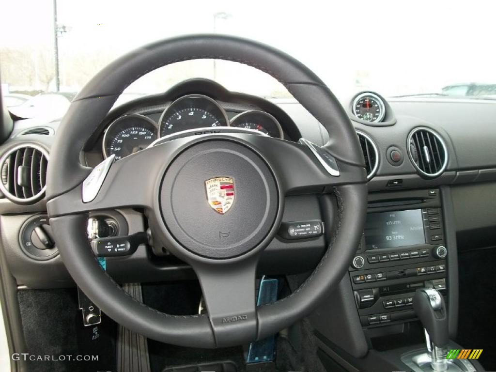 2011 Porsche Cayman Standard Cayman Model Black Steering Wheel Photo #44814605