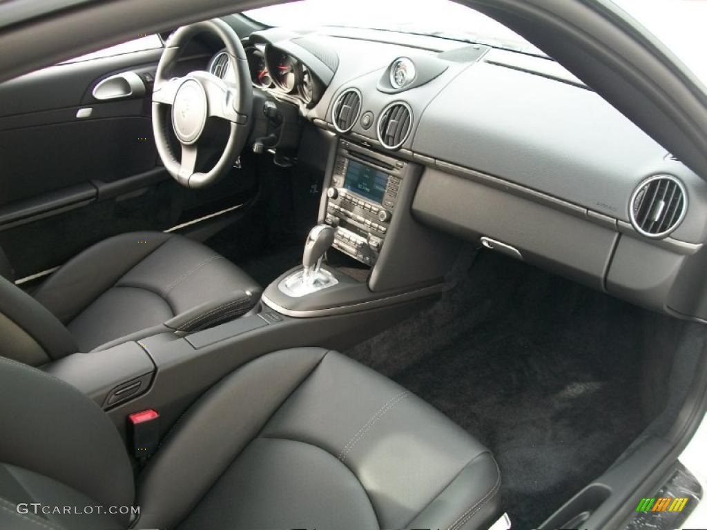 Black Interior 2011 Porsche Cayman Standard Cayman Model Photo #44814760