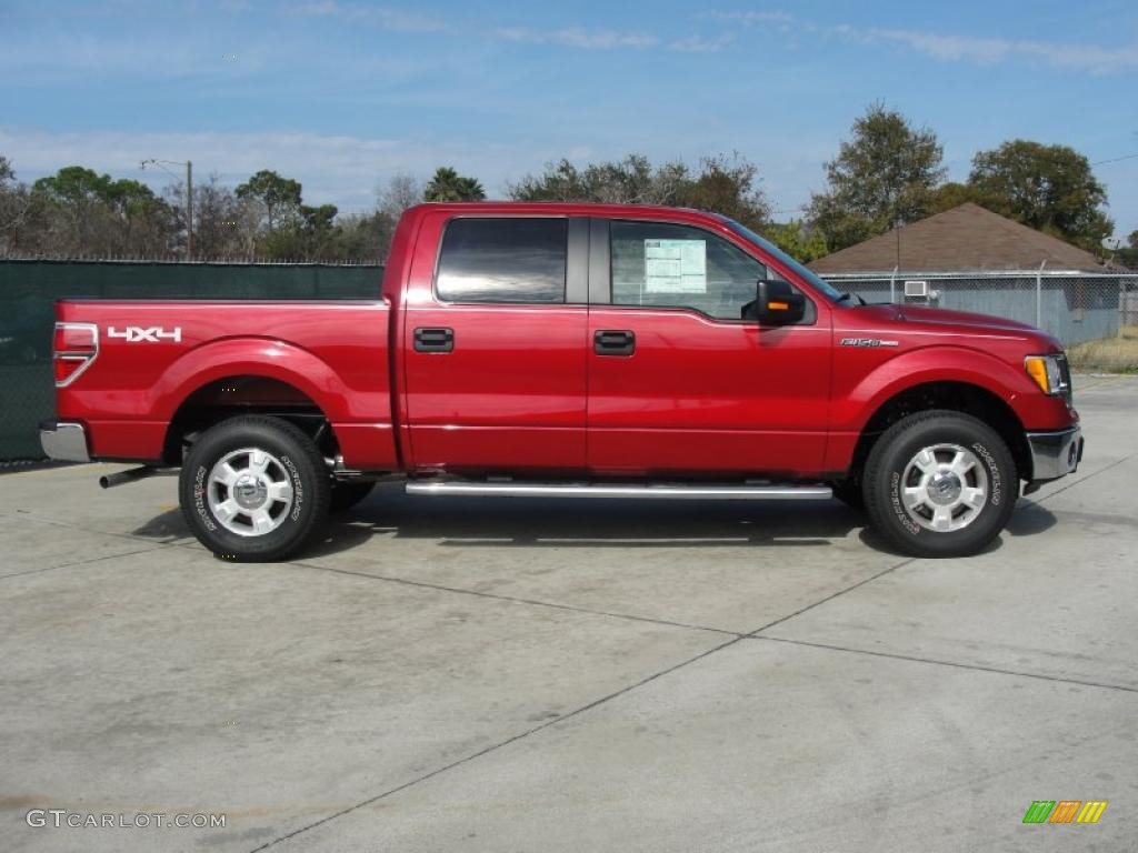 Red Candy Metallic 2010 Ford F150 XLT SuperCrew 4x4 Exterior Photo #44814952