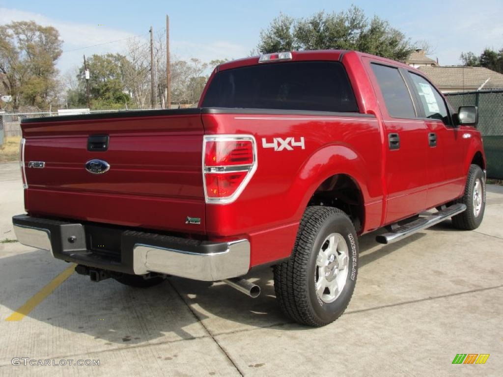 Red Candy Metallic 2010 Ford F150 XLT SuperCrew 4x4 Exterior Photo #44814968