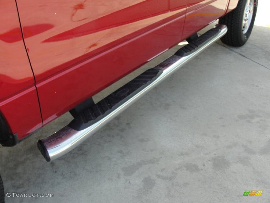 2010 F150 XLT SuperCrew 4x4 - Red Candy Metallic / Medium Stone photo #11