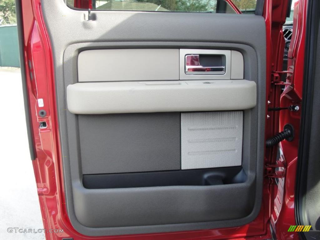 2010 F150 XLT SuperCrew 4x4 - Red Candy Metallic / Medium Stone photo #19