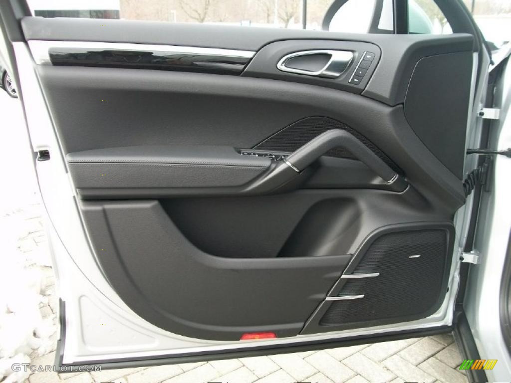 2011 Porsche Cayenne S Hybrid Black Door Panel Photo #44816092