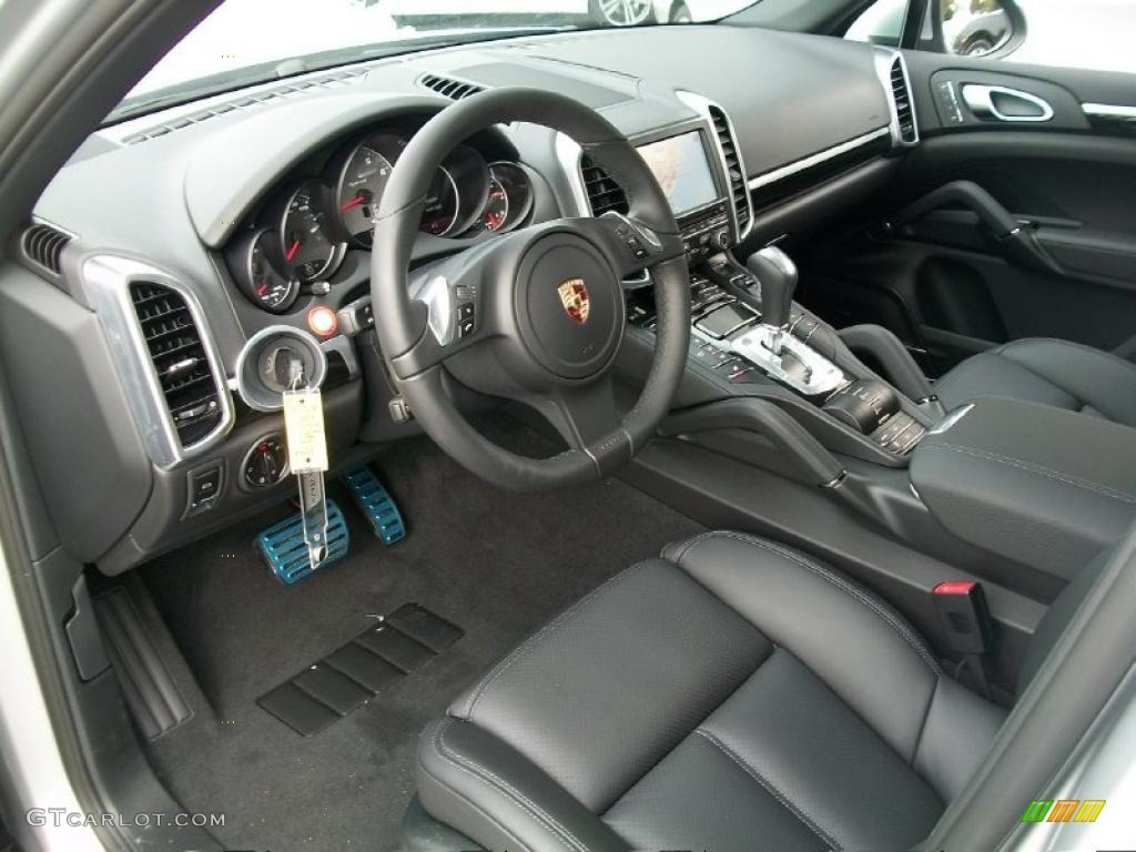Black Interior 2011 Porsche Cayenne S Hybrid Photo #44816124