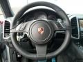 Black 2011 Porsche Cayenne S Hybrid Steering Wheel