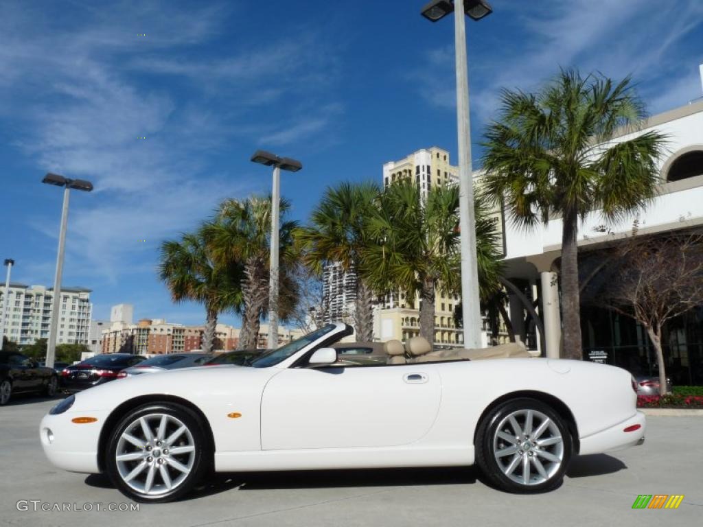 White Onyx 2005 Jaguar XK XK8 Convertible Exterior Photo #44816260