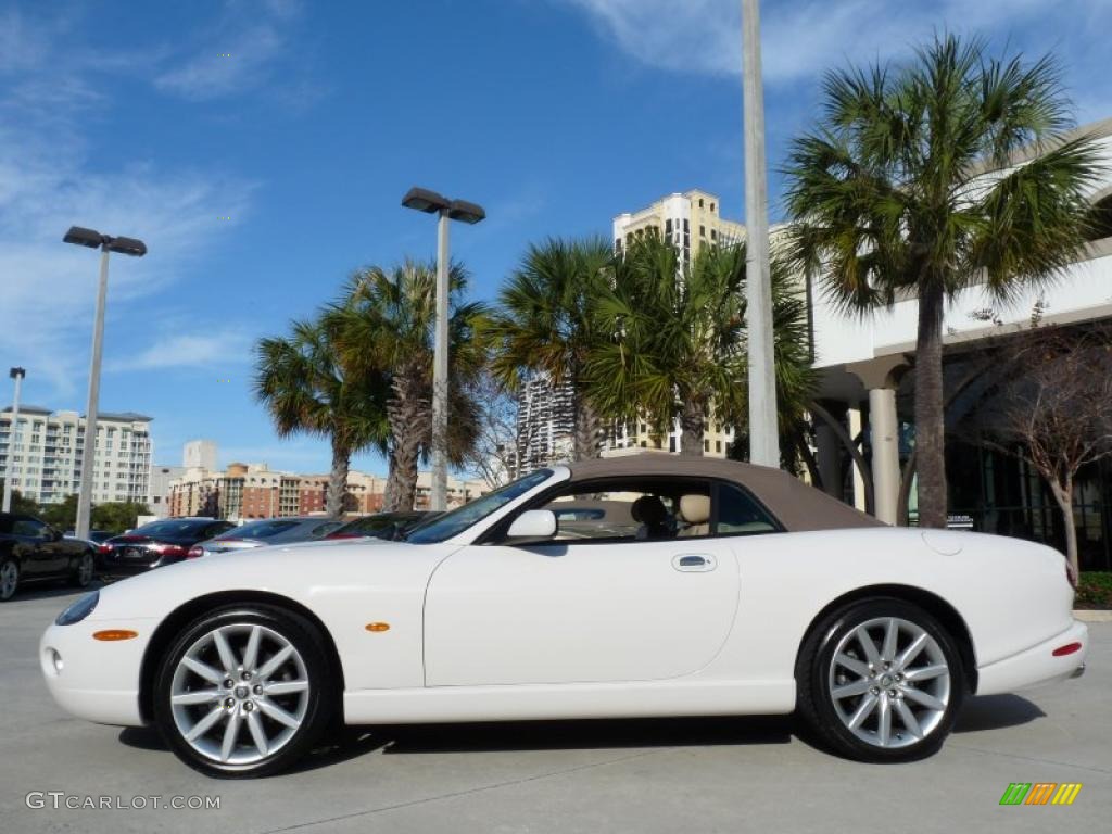 White Onyx 2005 Jaguar XK XK8 Convertible Exterior Photo #44816276