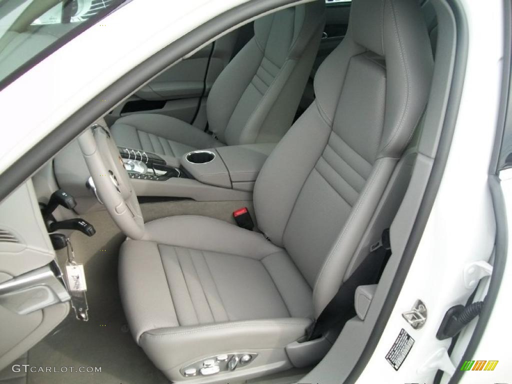 Platinum Grey Interior 2011 Porsche Panamera 4S Photo #44816758