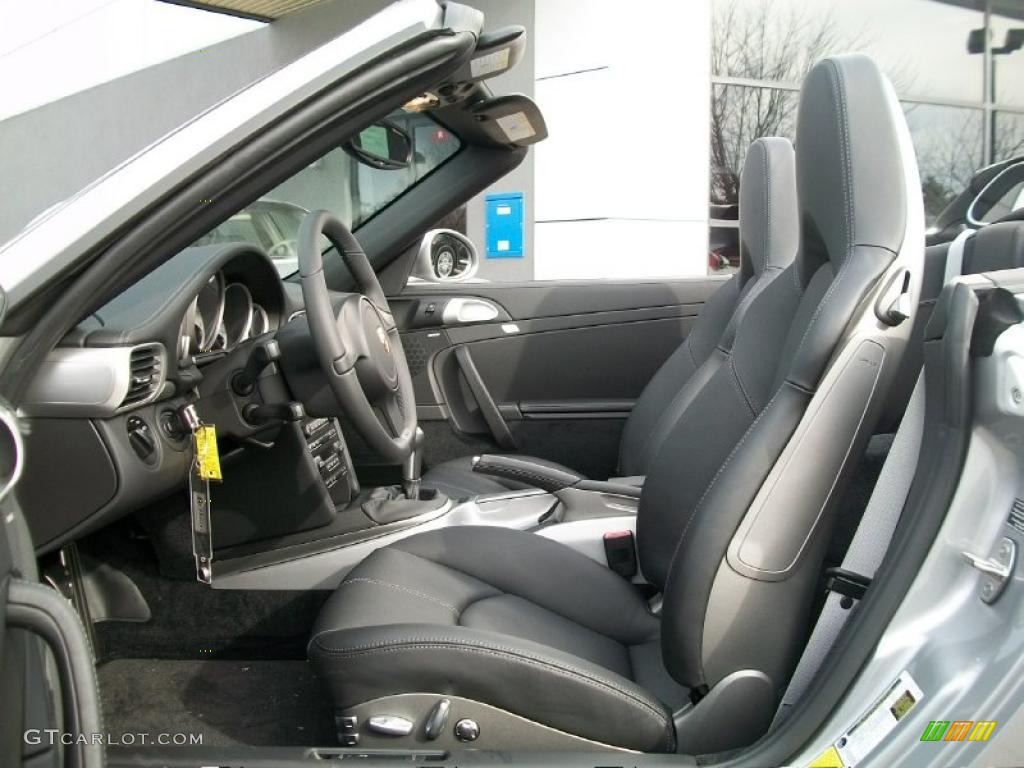 2011 911 Carrera S Cabriolet - GT Silver Metallic / Black photo #12