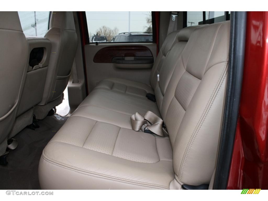 Medium Parchment Interior 2001 Ford F350 Super Duty Lariat Crew Cab 4x4 Photo #44817980