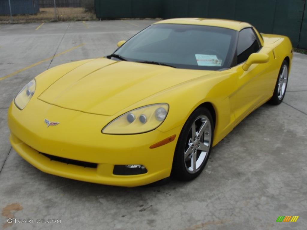 Velocity Yellow 2007 Chevrolet Corvette Coupe Exterior Photo #44818660