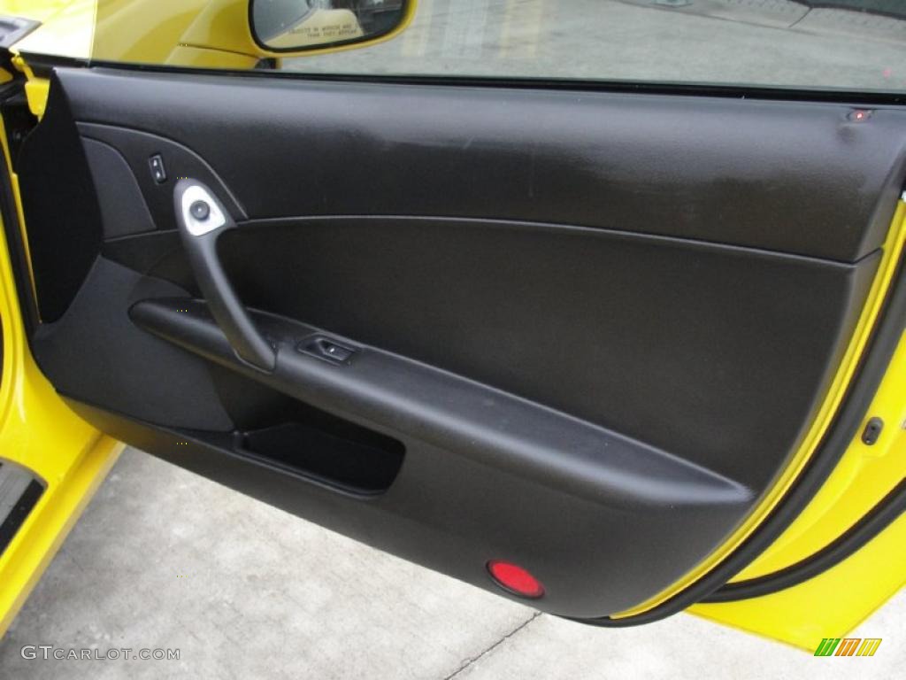 2007 Chevrolet Corvette Coupe Ebony Door Panel Photo #44818888