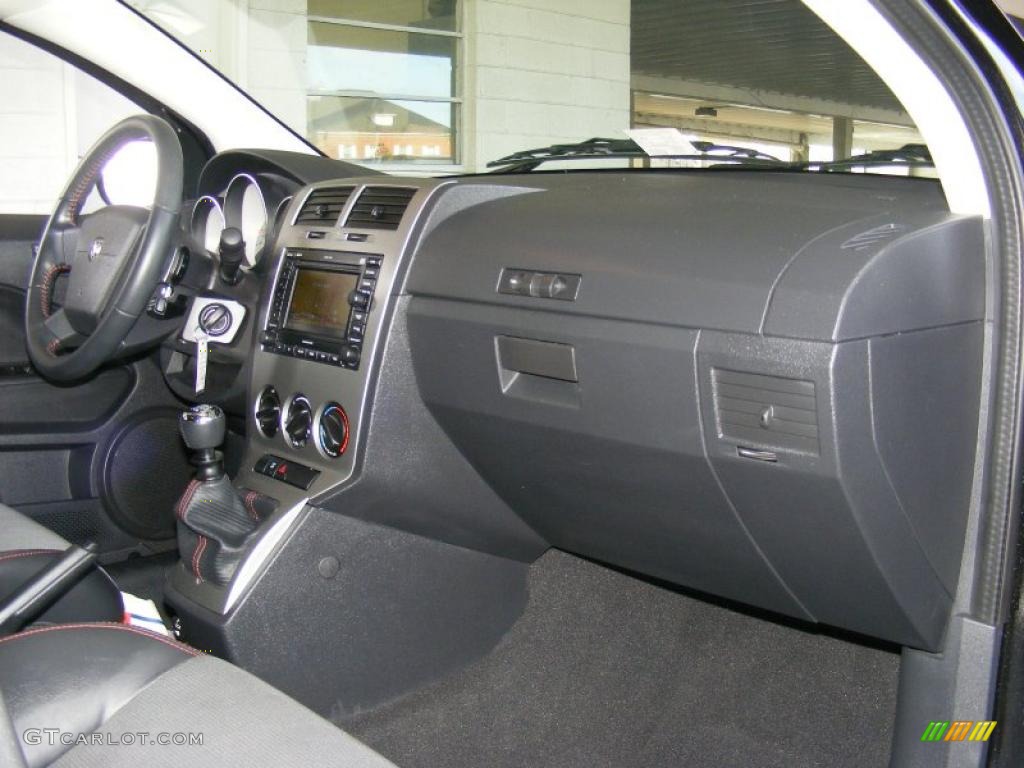 2008 Caliber SRT4 - Brilliant Black Crystal Pearl / Dark Slate Gray photo #31